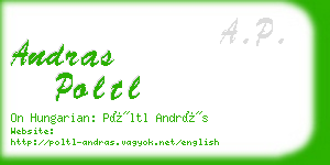 andras poltl business card